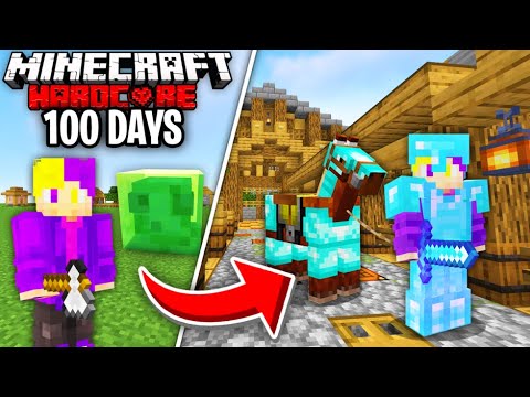 I Survived 100 Days in Hardcore Minecraft in a SUPERFLAT ONLY World... Here's What Happened