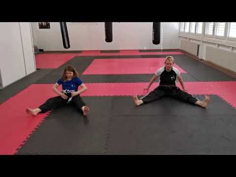 Kickboxen selbständig Aufwärmen; Dehnen