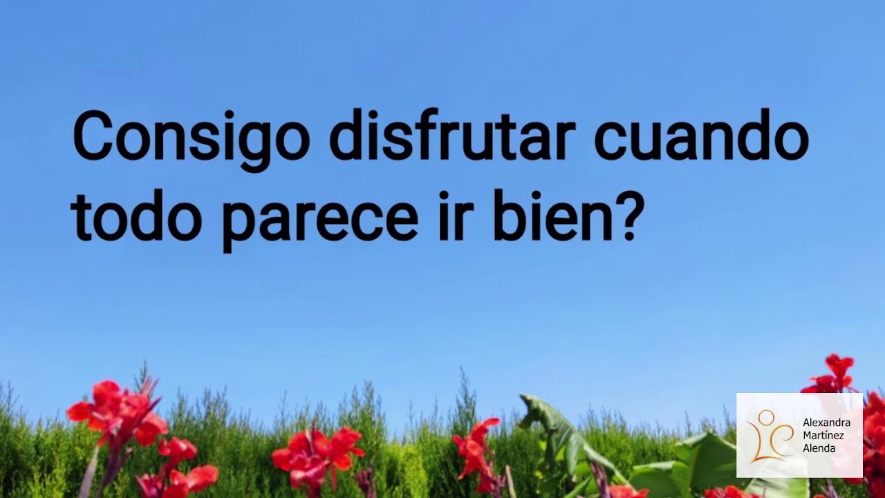 <b>Pregunta 7:</b> ¿Cómo disfrutar cuando todo parece ir bien?