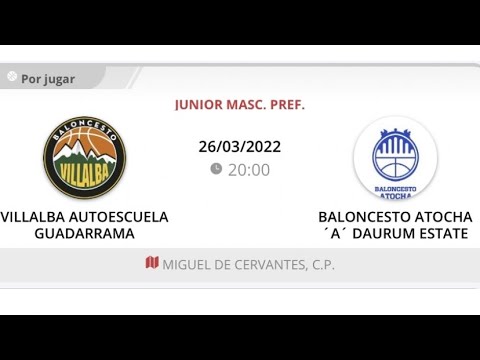 Junior masc C VILLALBA AUTOESCUELA GUADARRAMA - BALONCESTO ATOCHA