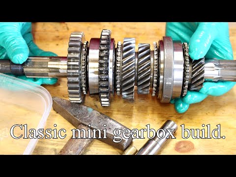 Classic mini gearbox main shaft build.