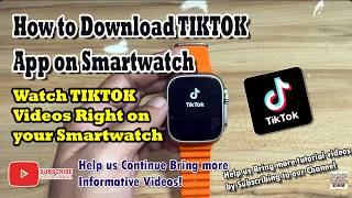 Download lagu How to Download TIKTOK App on Smartwatch | Install TIKTOK Application mp3