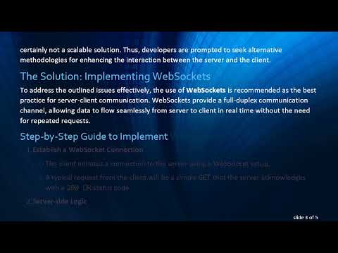 Best Practice for Notifying Clients from Server-Side: A Comprehensive Guide to Using WebSockets