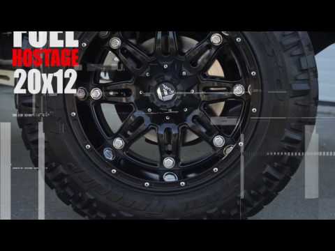 Fuel Hostage 20x12 -44 Satin Black