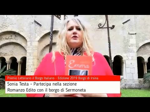 Sonia Testa per Sermoneta - Premio Letterario il Borgo Italiano 2019