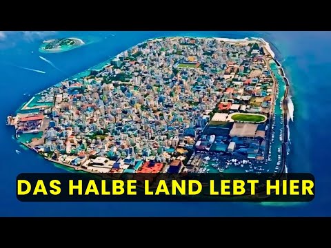 Eine Wohlhabende Stadt Mitten Im Ozean Voller Menschen - Male City Maldive