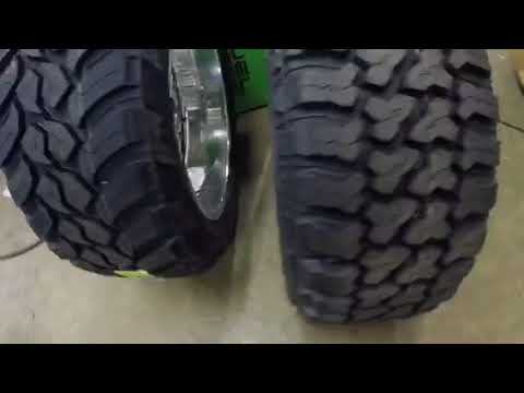 Mounting up some Fuel Forged wheels on 325/50/22 Amp tires