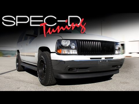SPECDTUNING INSTALLATION VIDEO: 2000-2006 CHEVY SUBURBAN 1500/2500 HEADLIGHTS AND GRILLE
