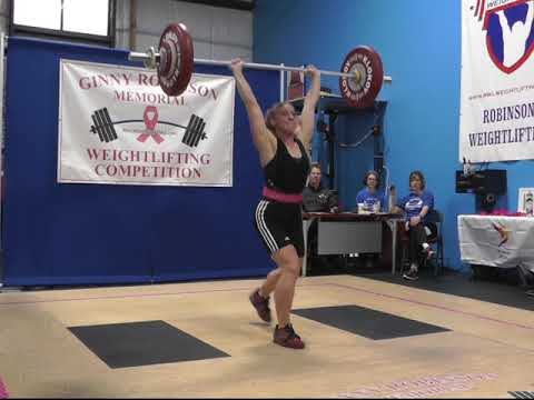 2017 Ginny Robinson Memorial Weightlifting W63 & W75 C&J pt 2