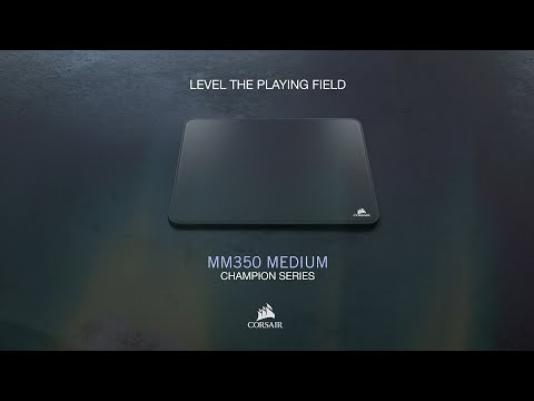 Pelės kilimėlis žaidimams Corsair MM350 Champion Series Mouse Pad – Medium, 320mm x 270mm x 5mm video