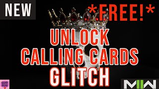 *NEW* UNLOCK ALL CALLING CARDS GLITCH! (EQUIP ANY CALLING CARD FOR FREE)  MW2/MODERN WARFARE GLITCH