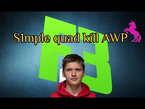 F3 S1mple Quad Kill AWP vs Hellraisers