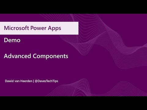 Power Apps Advanced Components Demo