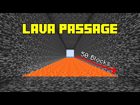 Can You Escape The Minecraft Lava Passage?