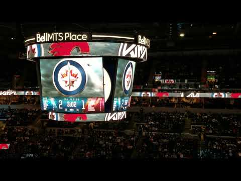 Jets vs. Flames 3/16/19 3rd period entrance