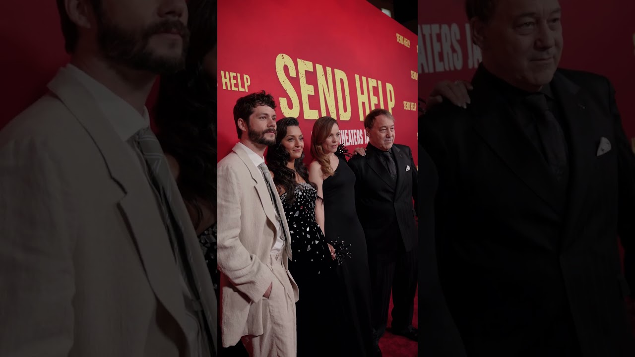 The stars and filmmakers of SEND HELP.