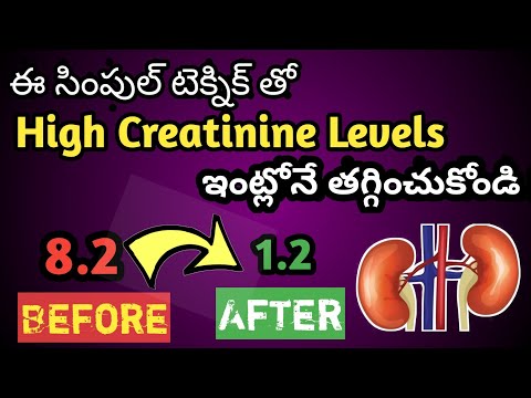 Tips to Lower High Creatinine Levels Naturally in Telugu