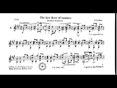 J.K Mertz - The last rose of summer [Kuckuck 1st book] (w/score)