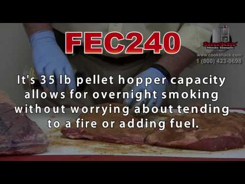 Cookshack FEC240 Floor Model Electric Smoker Oven w/ Wood Pellets, 1 Compartment / (8) Racks - 120V 4 image