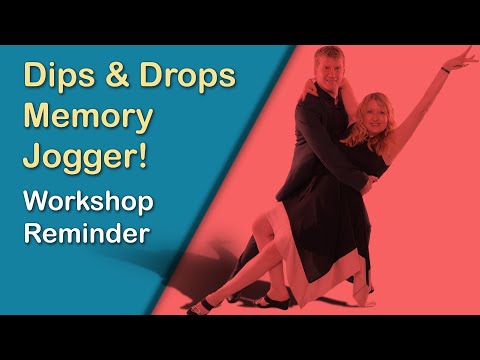 Dips & Drops Modern Jive Workshop Reminder