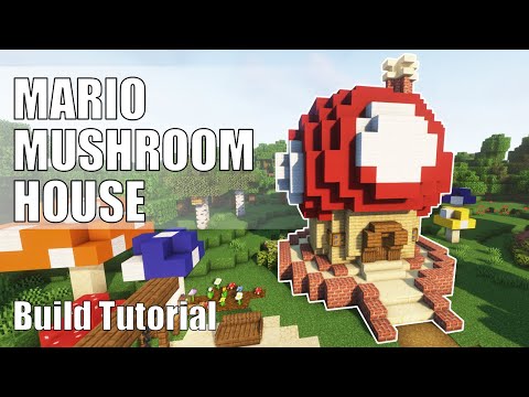 Minecraft Mushroom Super Mario House Build Tutorial