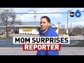 Mom surprises reporter Myles Harris at work