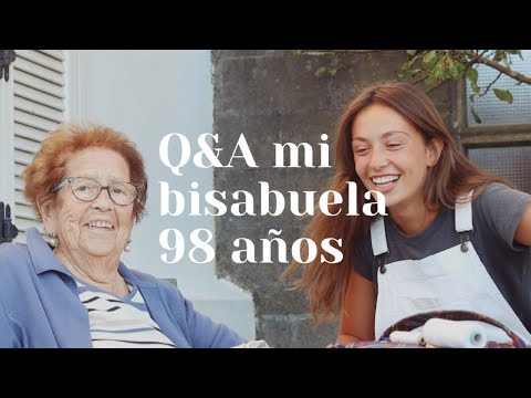 Q&A con mi BISABUELA de 98 AÑOS (mientras cose en el jardín)