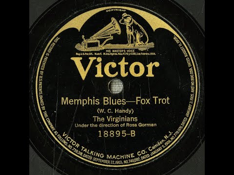 Virginians "Memphis Blues" Victor 18895 (1922) W. C. Handy classic = Paul Whiteman jazz, Ferde Grofé