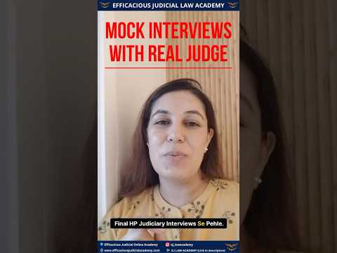 Mock Interviews for HP With Rtd Judge   #hpjudiciary #mockinterview #judiciarypreparation