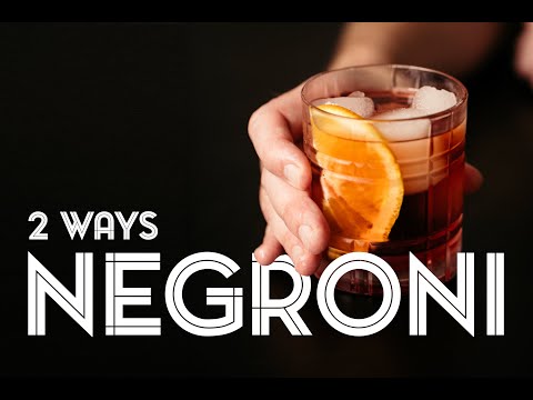 Lazy vs. Elevated Negroni, What's Your Style?