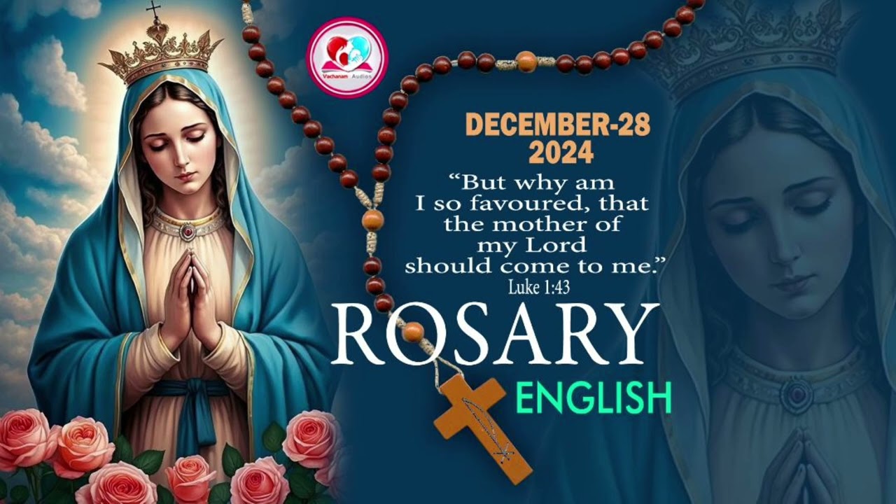 Daily rosary for December 28th 2024 #joyfulmysteriesoftherosary for dec 28th 2024 #englishrosary 28