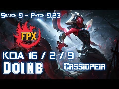 FPX Doinb CASSIOPEIA vs SYNDRA Mid - Patch 9.23 KR Ranked