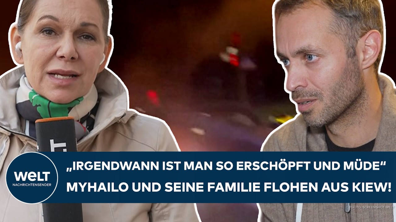 UKRAINE-KRIEG: "Unser Sohn ist zwei und hat Angst" - Myhailo und seine Familie flohen aus Kiew!