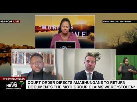 AmaBhungane prevented from reporting on Moti Group due to court interdict: R. Moalusi & U. Roux