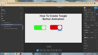How To Create a ToggleButton Animation in Figma