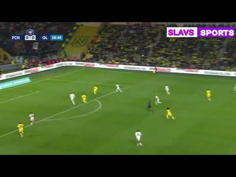 Nantes [1] - 0 Lyon - Ludovic Blas Goal Highlight 57'