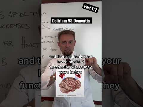 Brain expert explains the difference between delirium and dementia. Part 1/2