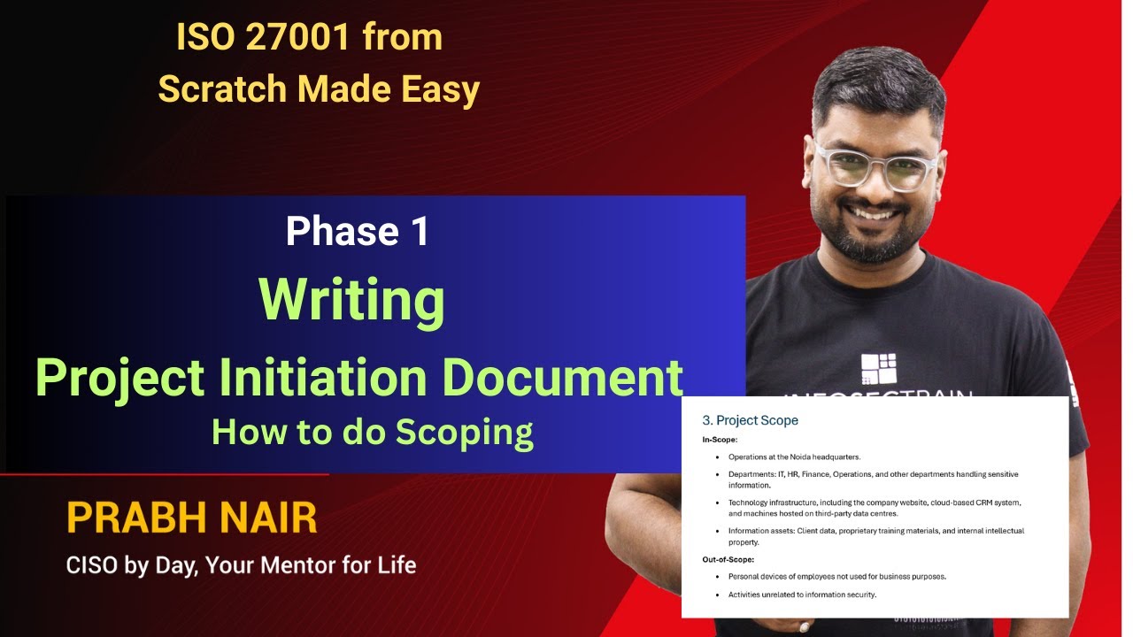 Crafting the Ideal ISO 27001 Project Initiation Document