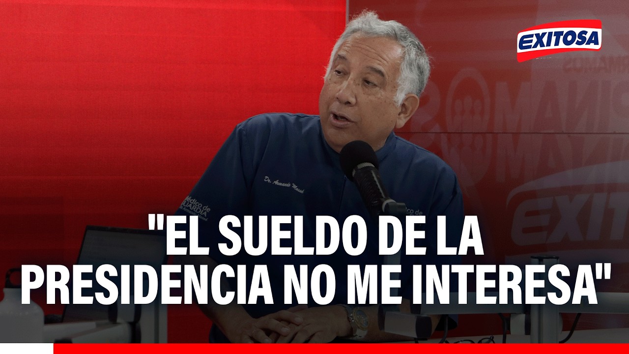 🔴🔵 "El sueldo de Presidencia no me interesa": Armando Massé busca llegar a Palacio con Perú Federal