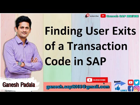 Finding User Exits of a Transaction Code in SAP- Transaction SMOD, SE93, SAP Package, SAP ABAP