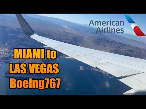 Miami - Las Vegas | FLIGHT REPORT IN A BOEING 767 | MIA-LAS | American Airlines (#53)