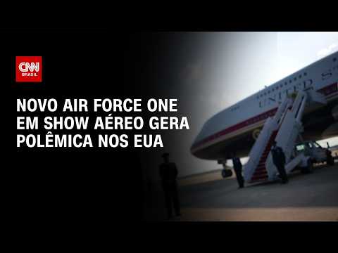 Independência dos EUA: Novo Air Force One em show aéreo gera polêmica | LIVE CNN