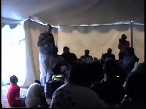 2002 Mid Ohio Vintage Grand Prix Triumph enthusiasts gathering under the big white tent part 1 of 3