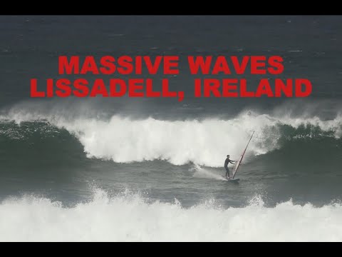 WINDSURF SESSION IN MASSIVE WAVES!!! Lissadell, Ireland