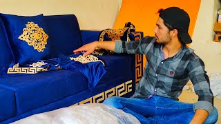 How to Build Velvet Chesterfield Three Seater Sofa || How to Make Low Cost High Quality Sofa.