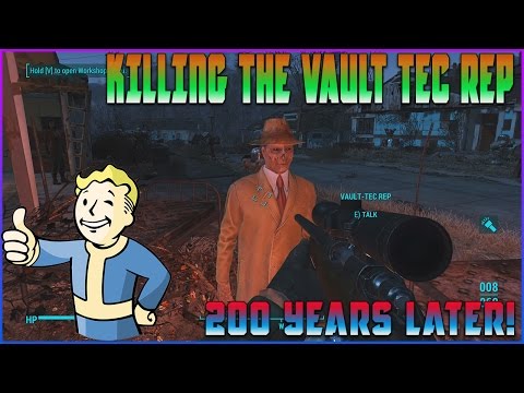 Killing The Vault-Tec Rep Representative 200 Years Later!