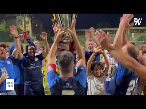 La fête des 40+ et 50+ du FC Perly-Certoux après le sacre en Coupe genevoise