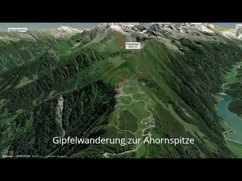 Gipfelwanderung zur Ahornspitze ∆ hiking trails ∆ 3d-trail.com/austria/