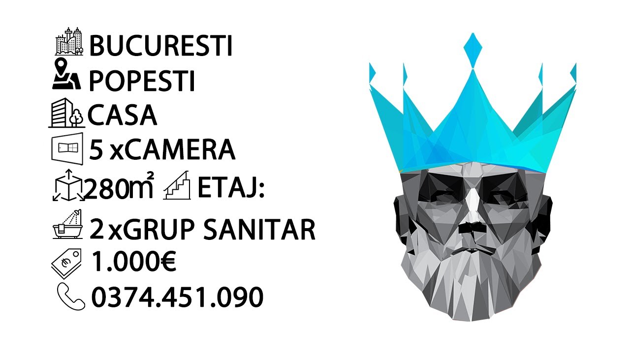 Tur video Popesti | 4 Camere  | Centrala | Terasa | Parcare  | 3x Bai