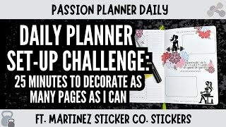 How many Daily Spreads can I Decorate in 25 Minutes? [Passion Planner Daily]